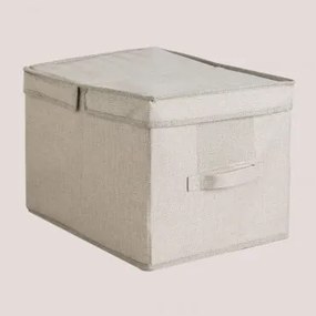 Caixa Organizadora Tarinna Com Tampa Beige - Sklum