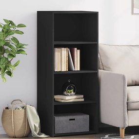 vidaXL Armário alto 50x41x124 cm derivados de madeira preto