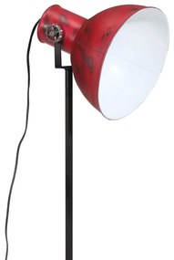 Candeeiro de pé 25 W 75x75x90-150 cm E27 vermelho desgastado