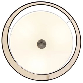 LED Candeeiro de teto inteligente preto com branco 50 cm incl. 3 Wifi A60 - Drum Duo Moderno