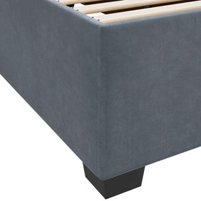 Estrutura da Cama Outros Cinzento escuro 200 x 200 cm Veludo