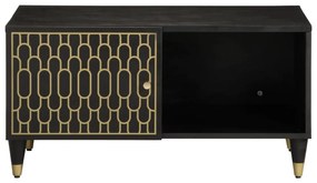 Mesa de centro 80x50x40 cm madeira de mangueira maciça