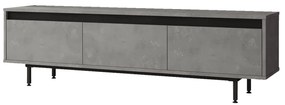 Móvel para TV LV1 – Prateado/Preto – 160x45,2x35,5 cm