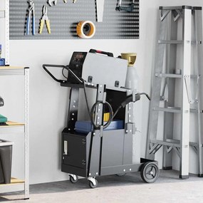 vidaXL Carro de soldadura Preto 91 x 47 x 96 cm Aço