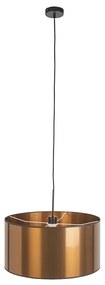 Candeeiro de suspensão Art Déco branco com abajur cobre 50 cm - Combi 1 Moderno