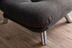 Sofá-Cama de 1 Lugar Misa – Cinzento Escuro – 110x70 cm