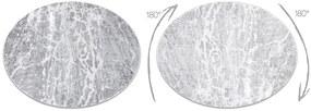 Tapete MEFE moderno  Circulo 6182 Concreto - Structural dois níveis de lã cinza cinzento
