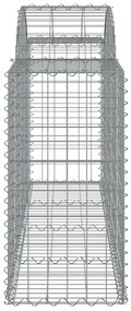 Cestos gabião arqueados 12pcs 200x50x80/100cm ferro galvanizado