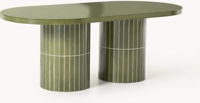 Mesa oval de jardim Saya, 200 x 100 cm