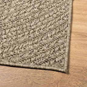 Tapete ZIZUR bege 140x200 cm aspeto de juta interior e exterior