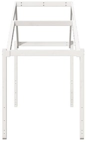 Telhado de cama infantil 213x95,5x144,5 cm pinho maciço branco