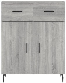 Armário alto 69,5x34x180 cm derivados de madeira sonoma cinza