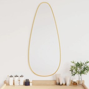 vidaXL Espelho de parede 80x35 cm dourado