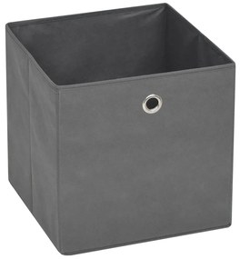 Caixas arrumação 4 pcs não-tecido (TNT) 32x32x32 cm cinzento