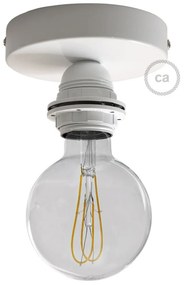 Fermaluce Metal con portalampada filettato E27 punto luce in metallo