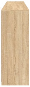 Aparador com luzes LED 181,5x37x100 cm carvalho sonoma