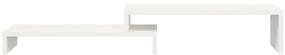Suporte para monitor (52-101)x22x14 cm pinho maciço branco