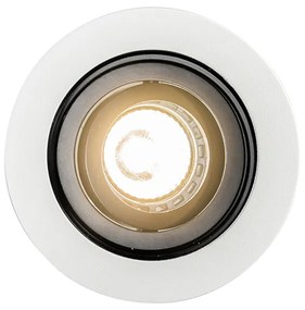 LED Foco de encastrar inteligente branco aço Wifi GU10 - RONDOO Moderno