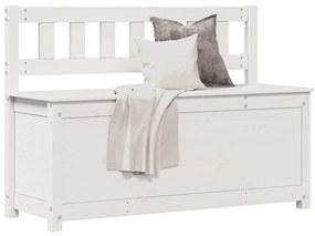 Banco 110x41x76,5 cm madeira de pinho maciça branco