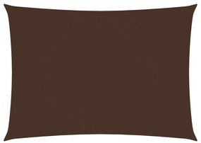 Para-sol estilo vela tecido oxford retangular 2x4,5 m castanho