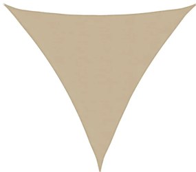 Para-sol estilo vela tecido oxford triangular 6x6x6 m bege