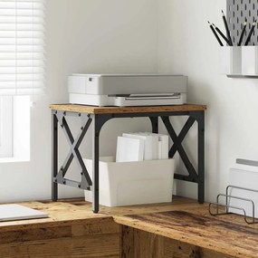 vidaXL Suporte para Impressora Madeira Antiga 40 x 30 x 31 cm