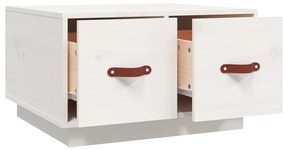 Mesa de centro 60x53x35 cm pinho maciço branco