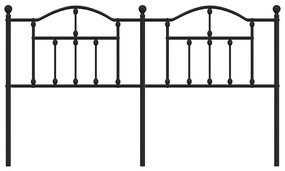 Cabeceira de cama 180 cm metal preto
