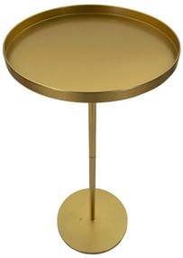 MESA DE APOIO DOHA Ø 51X100 CM DOURADA