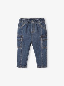 Jeans com bolsos dos lados, para bebé ganga brut