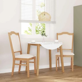 vidaXL Cadeiras de jantar com almofadões 2 pcs madeira maciça