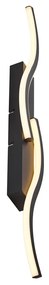 LED Candeeiro de parede de design preto regulável em 3 níveis 2-Light - Bummy Design