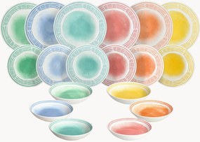 Conjunto de loiça em porcelana Madison Sorbetto, 6 pessoas, conjunto de 18