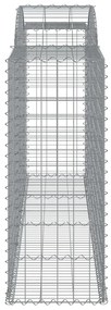 Cestos gabião arqueados 6pcs 300x50x120/140cm ferro galvanizado