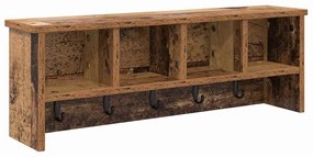 Cabideiro de Parede Madeira antiga 75 x 16 x 26 cm