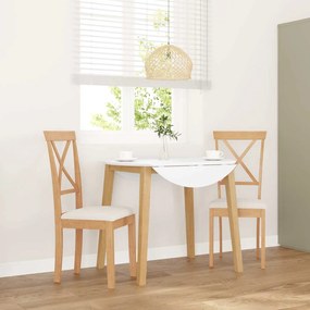 Cadeiras de jantar com almofadões 2 pcs madeira maciça