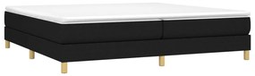 Estrutura de cama sem colchão 200x200 cm tecido preto