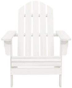 Cadeira de jardim Adirondack com mesa madeira de abeto branco