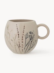 Canecas artesanais com padrão de ervas e vidrado craquelado Bea, 2 uni.