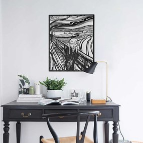 Acessório Decorativo de Parede Apt728 – Preto – 44 x 56 cm