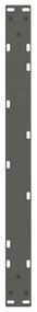 Pés para mesa de centro em V, 2 peças, antracite, 70x (42-43,3) cm, aç