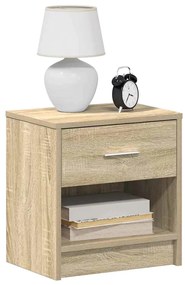 Mesas de cabeceira 2 pcs com gaveta 39x28x41 cm carvalho sonoma