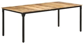 Mesa de jantar 200x100x76 cm madeira de mangueira áspera