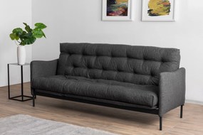 Sofá-Cama de 3 Lugares Renge – Cinzento Escuro – 200x92x82 cm