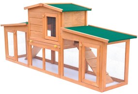Coelheira grande para animais pequenos c/ telhados madeira