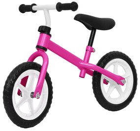 vidaXL Bicicleta de equilíbrio com rodas de 11" rosa