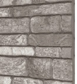 Painéis de parede 3D design tijolos cinzentos-escuros 10 pcs EPS