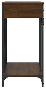 Mesa consola 100x39x78,5 cm derivados madeira carvalho castanho