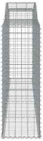Cestos gabião arqueados 5pcs 300x50x140/160cm ferro galvanizado
