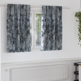 vidaXL Cortinas de Veludo 2 pcs com Olhais Cinza Prateado 140x140 cm